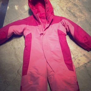 Pink Snowsuit 2t-4t one piece zip-up